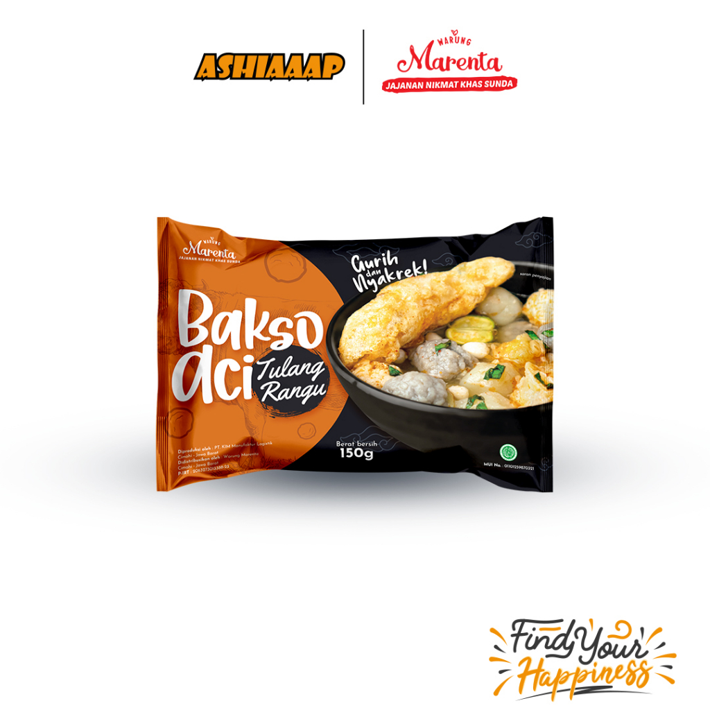 

ASHIAAAP X Marenta Baso Aci Pedas Tulang Rangu (150gr)