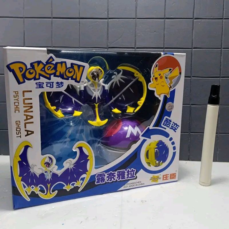 mainan action figurepokemon lunala physic ghost
pokemon ball with ani