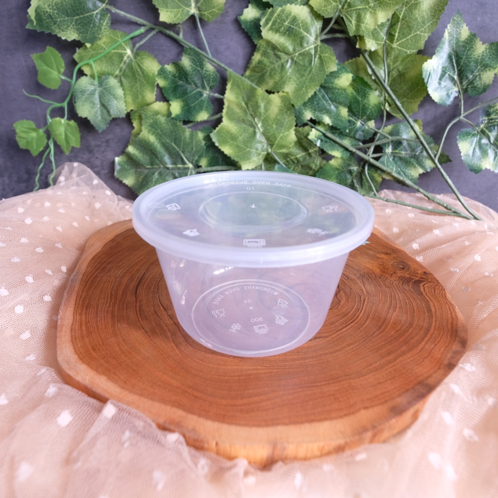 Thinwall Bulat 500 ml Mangkok Plastik 500ml Thinwall Mangkok Sedang Thinwall Bulat Datar