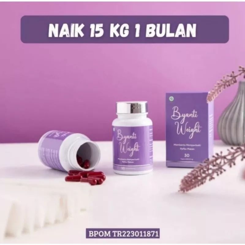 BYANTI WEIGHT PENGGEMUK BADAN / KAPSUL PENGGEMUK BADAN 100% ORIGINAL