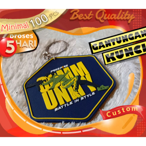 Pemasok gantungan kunci karet custom bahan rubber desain 3D untuk berbagai aksesoris tempat wisata d