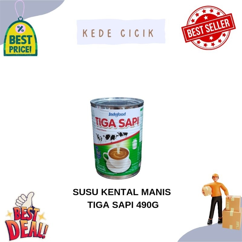 

TIGA SAPI SUSU KENTAL MANIS 490g