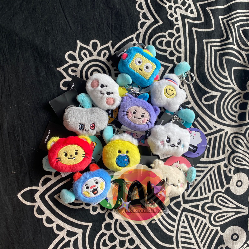 PO - TRUZ TREASURE Flat Fur Diamond Keyring Ganci Bagcharm