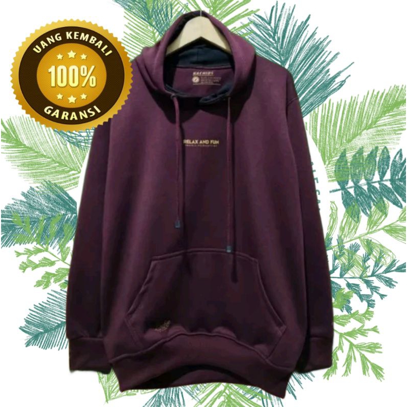 Sweater Hoodie Pria Wanita Distro Kachios Bahan Cotton Flecce Sedia Big Size Jaket distro switer dis