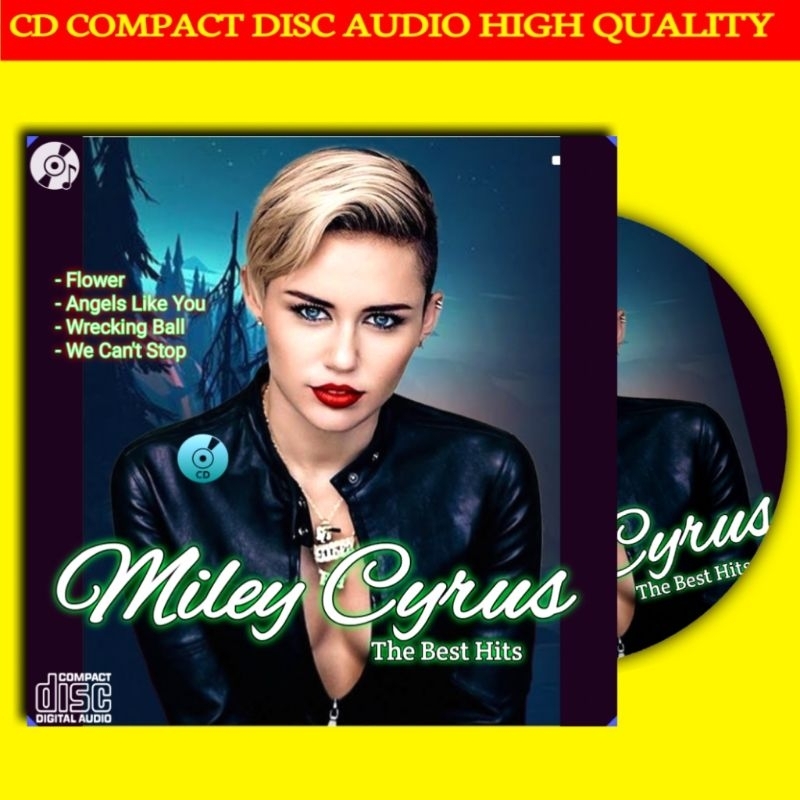 KASET CD LAGU MILEY CYRUS THE BEST HITS - CD MUSIK POP BARAT TERBARU - CD MUSIK AUDIO MOBIL SUARA JE