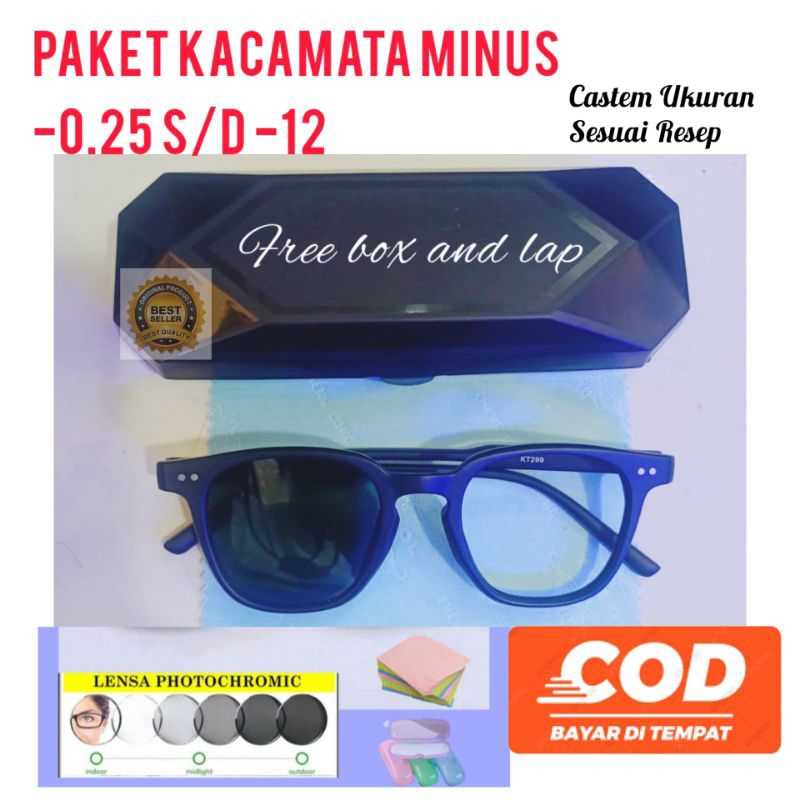 KACAMATA MINUS TINGGI Pria dan Wanita Kacamata Jarak Jauh Kacamata Minus Lensa