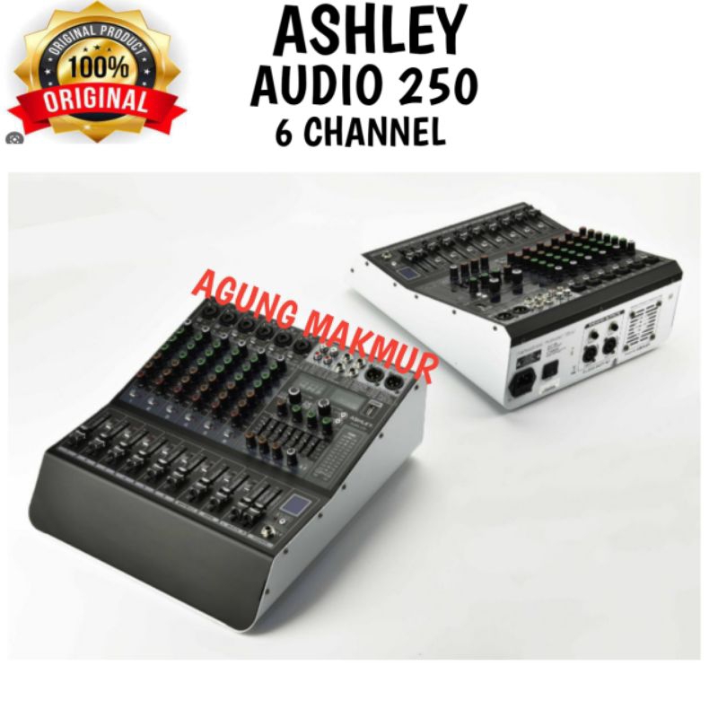 POWER MIXER ASHLEY AUDIO 250 6CH ORIGINAL - Mixer Power Ashley Audio250 6 Channel