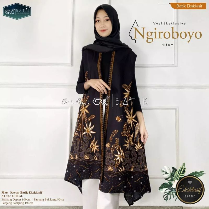 Cardigan Batik Longcardi Wanita Premium Outer Atasan Wanita Terbaru