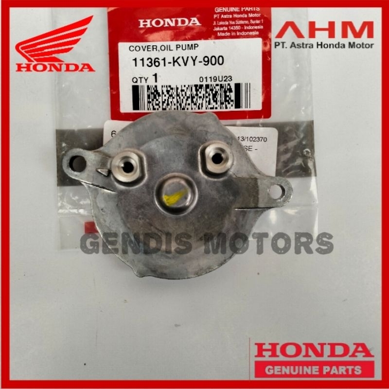 Cover tutup pompa oli beat Scoopy spacy karbu fi non esp ORIGINAL AHM