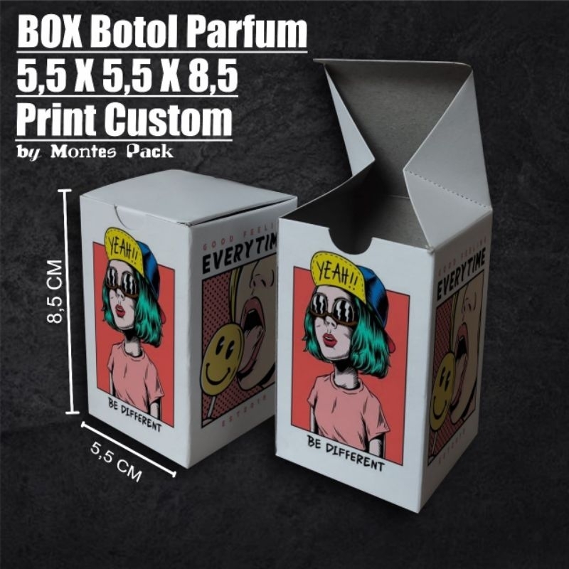 

Box CUSTOM / box botol PRINT byredo 50ml / bacarrat / Box 5,5 x 5,5 x 8,5