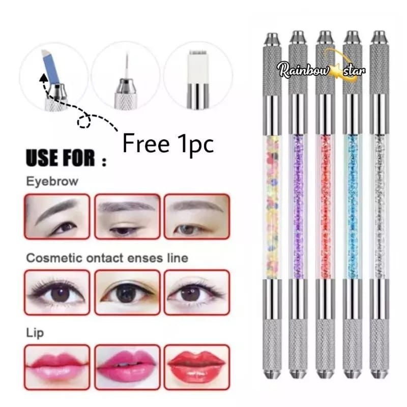 Pen Microblading Crystal Manual Sulam Alis Bibir Eyeliner / Pen Misty / Pen 6D
