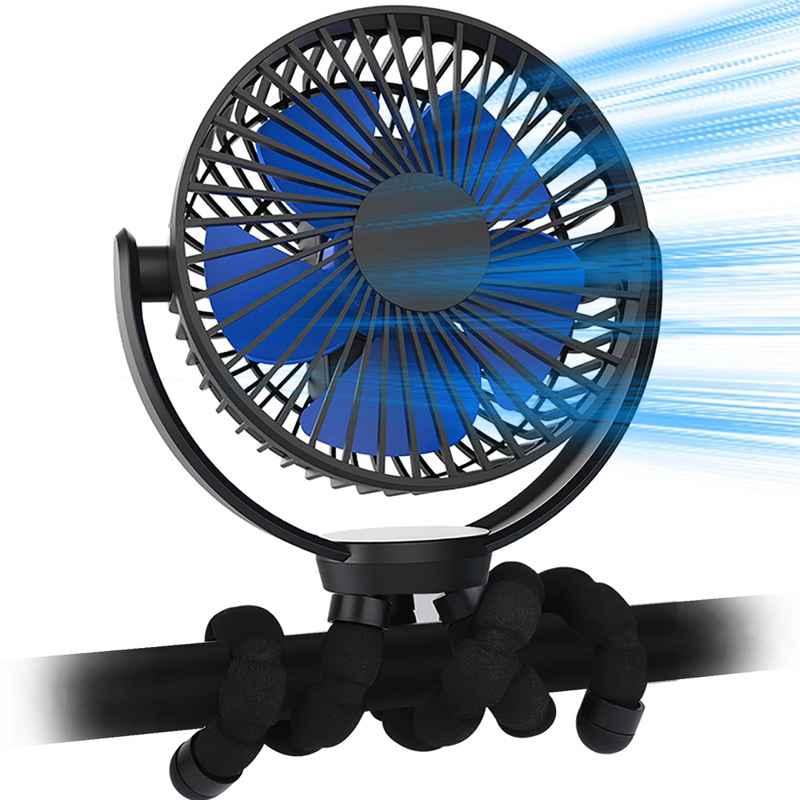 Octopus Tripod Fan  Portable | Kipas Angin Tripod Gurita Portable | Flexible Tripod Battery Fan | Mi