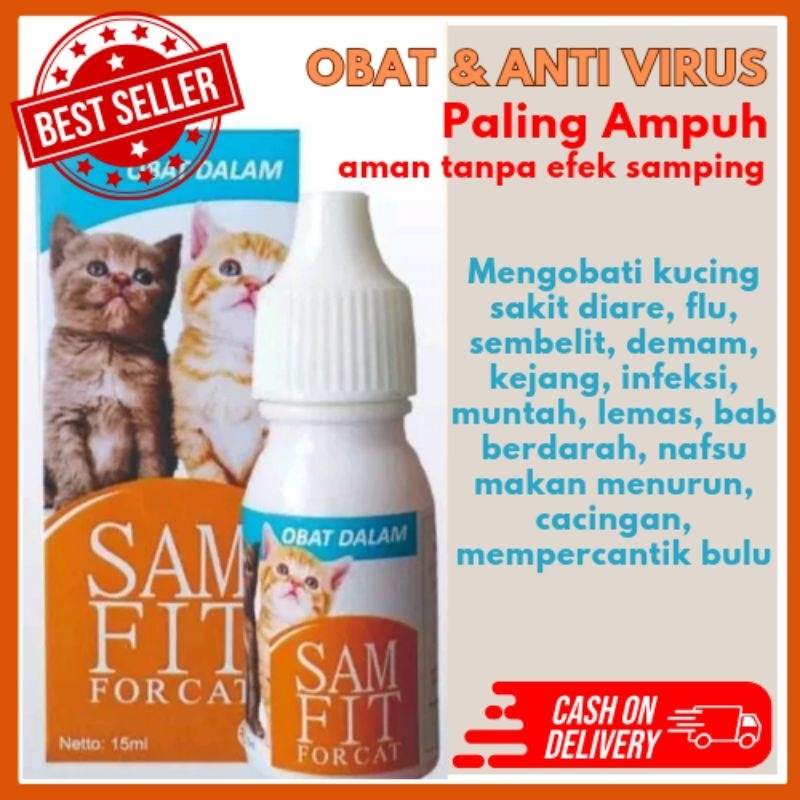 OBAT MENCRET, MUNTAH, TIDAK MAU MAKAN KUCING DEWASA & KITTEN. SEMBUHKAN MENCRET MUNTAH DIARE FLU SEM