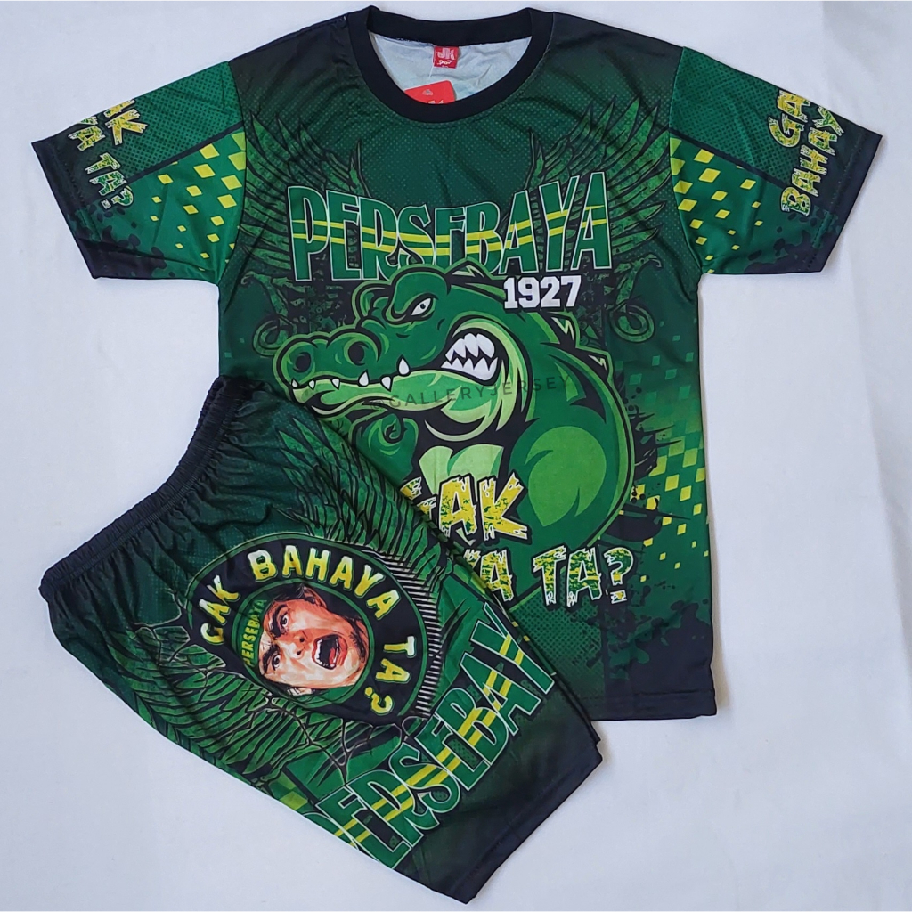 SETELAN KAOS BONEK PRINTING ANAK ANAK PERSEBAYA SETELAN PRINTING BAJU BONEK ANAK ANAK PERSEBAYA