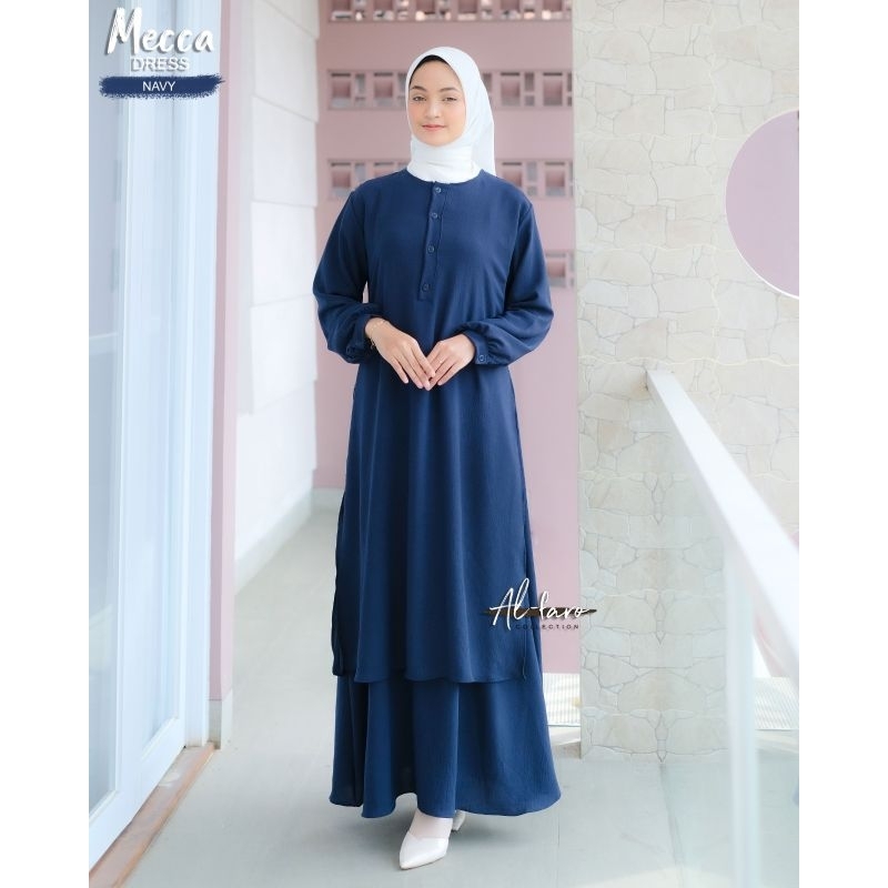 Gamis malay crinkle Mecca dress