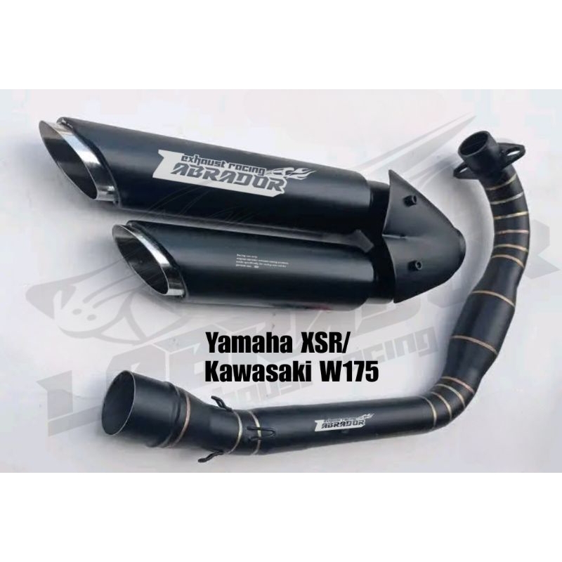 Knalpot Racing Yamaha XSR/Kawasaki W175 double silincer original labrador Clasic series