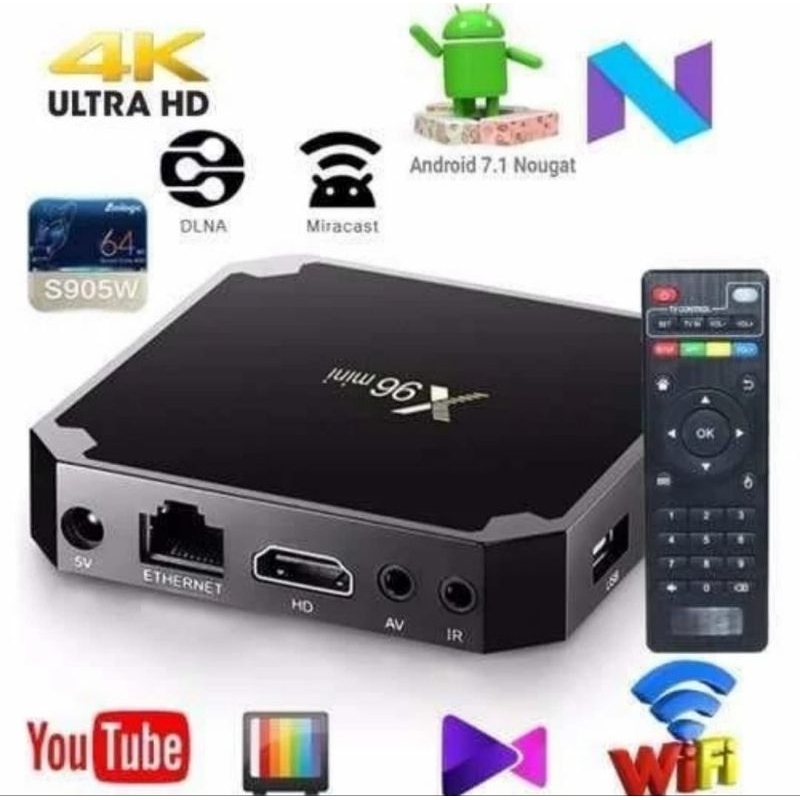 X96 Mini Versi terbaru android Tv Box dengan Android 7.1