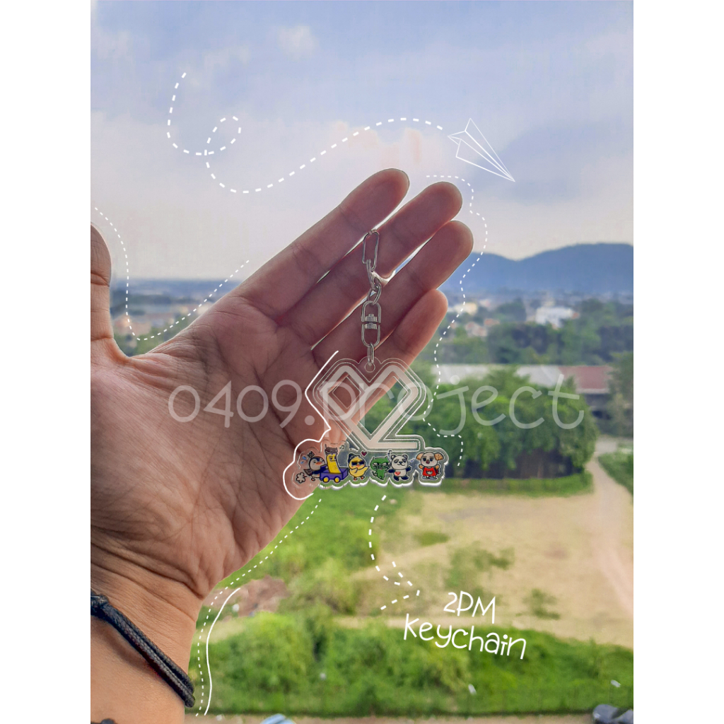 ZOOPM with 2PM logo keychain (PRE ORDER)