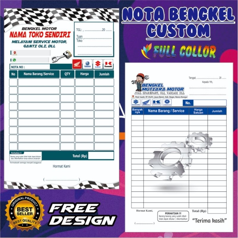

NOTA CUSTOM 1 PLY (ISI 50 LEMBAR) GRATIS DESAIN Y&H YUDHA GRAFIKA paper bag