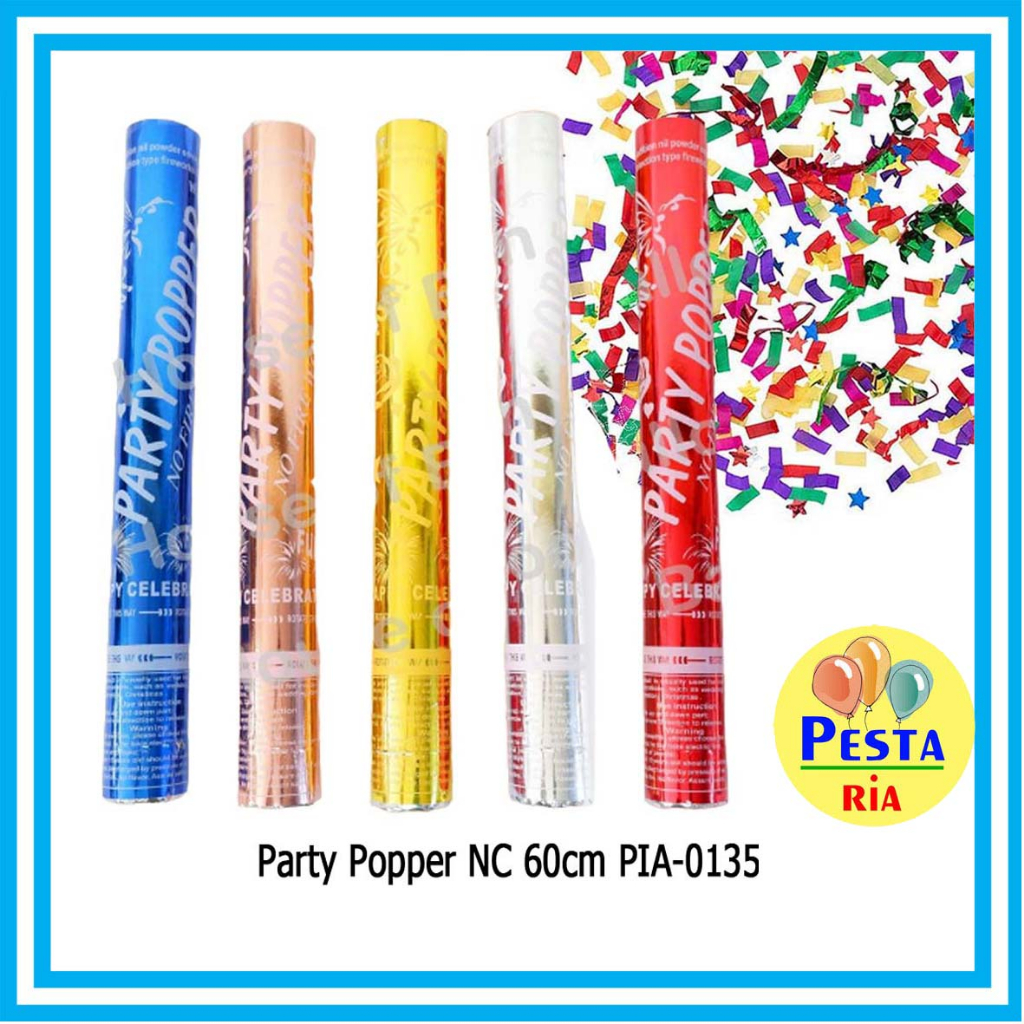 Murah (1 Pcs) Party Popper NC, popper confetti, confetti putar, party popper, suprise ulang tahun