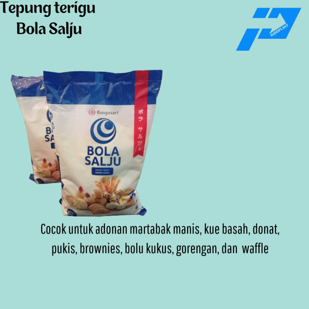 

epung Terigu/Tepung Bungasari/Tepung Terigu Bola Salju 1kg Premium