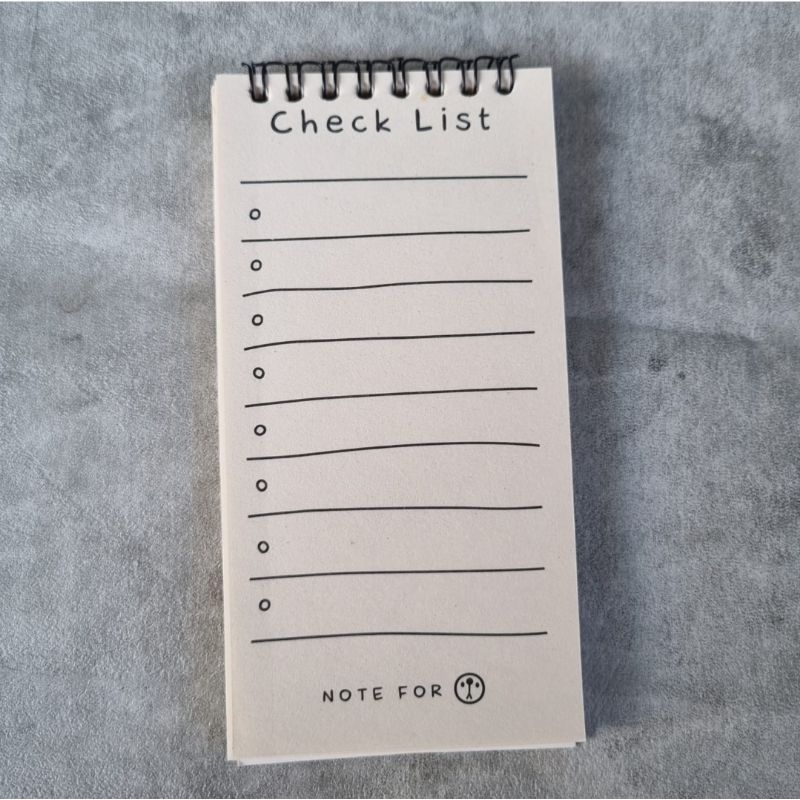 

Notebook Kecil / Check List Note / Buku Journal