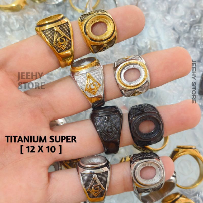 Ring Cincin Titanium Super G 12x10