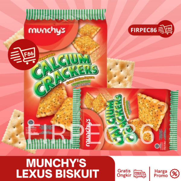 

Unik Munchy's Calcium Crackers / Biskuit Munchys Rasa Kalsium 320 g Murah