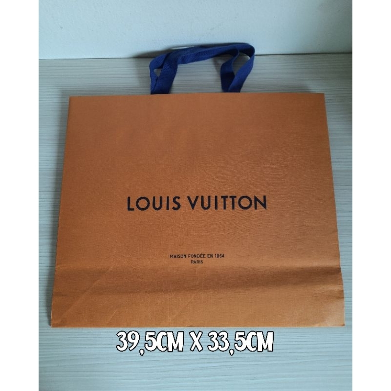 

paperbag lv original / paper bag louis vuitton authentic xl