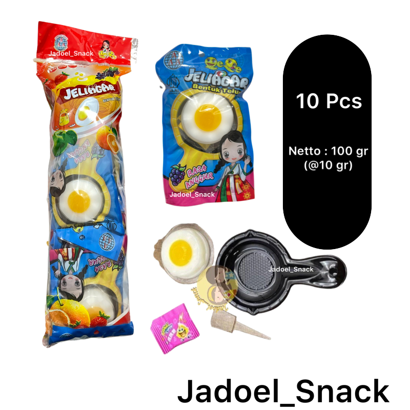 

GROSIR - 2in1 Pudding Telor Jeli 10 X 10 Gr Rasa Buah by Jadoel_Snack