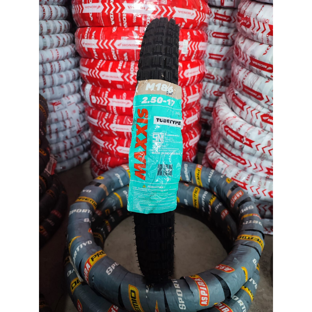 MAXXIS Ban Motor Bebek Trail Ring 17 Uk 250-17 Tubetype Bebek/Supra/Revo/Jupiter/Kawasaki/Sonic - MA