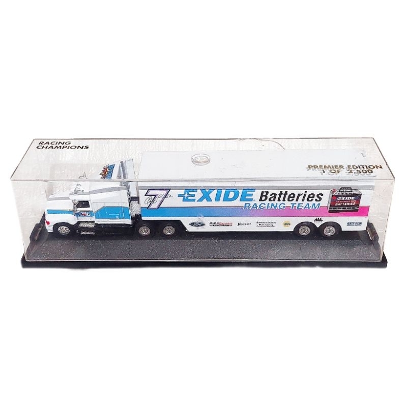 Nascar No 7 Exide Batteries Geoff Bodine Premier Edition Truck Transporter RACING CHAMPIONS loose
