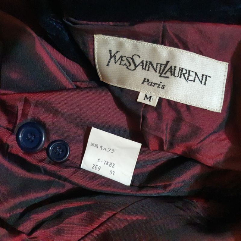 Ysl blazer velvet yves saint laurent