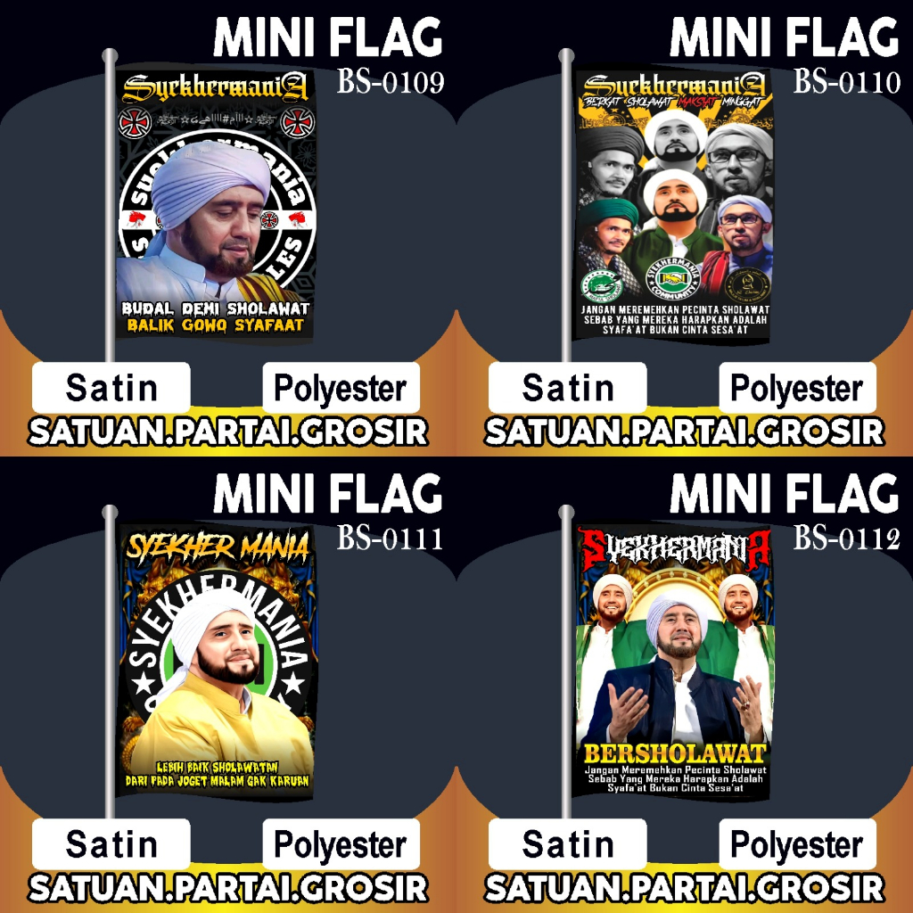 PROMO CETAK BENDERA PRINTING SYEKHERMANIA V26/DESAIN BENDERA SYEKHERMANIA TERBARU/BENDERA SYEKHERMAN