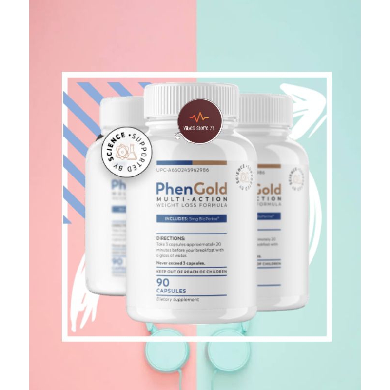 PHENGOLD Phen Gold weight loss fat burner multi action formula 90 capsules