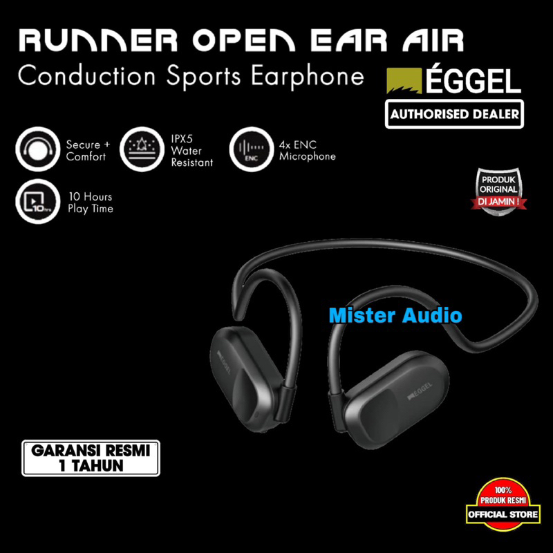 Eggel Runner Open Ear Air Conduction Sports Earphone