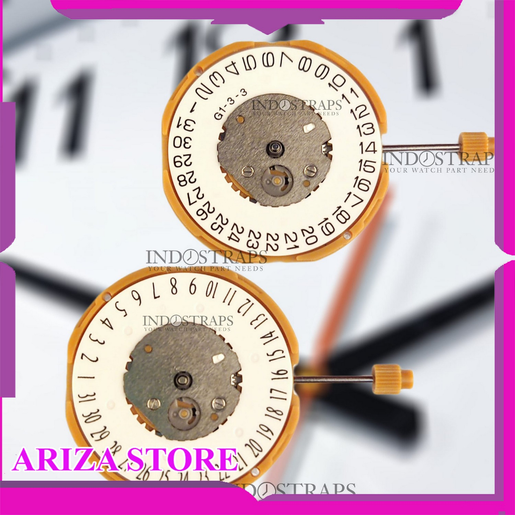 GM15 MOVEMENT MIYOTA GM15 ORIGINAL 2JARUM MESIN JAM MIYOTA GOLD