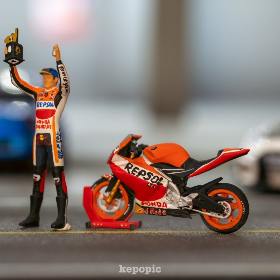 Figure moto gp marquez skala 1/64 custom miniature KS172 - Marquez  ES5