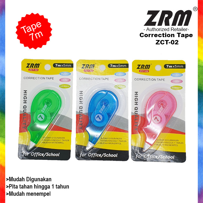 

Correction Tape / Tip-X Kertas ZRM (5mmX7m) ZCT-02 PCS