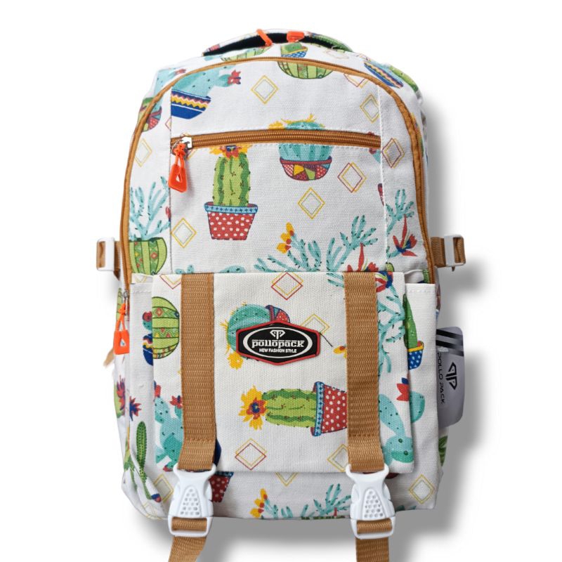 POLLOPACK KANVAS MOTIF 03/TAS GENDONG WANITA/RANSEL