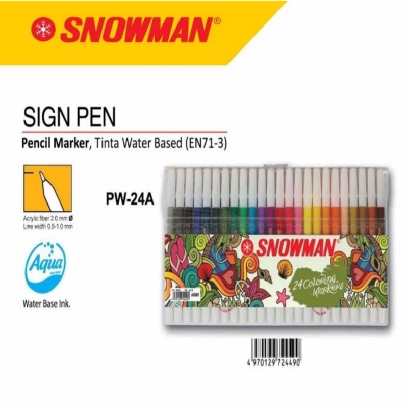 

Spidol Snowman 24 Warna
