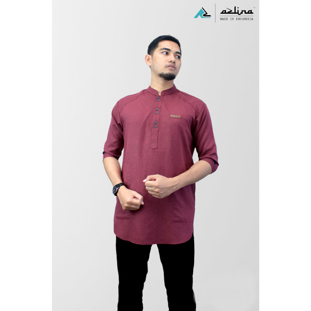 Baju Koko Azlina Bahan Katun Import Madinah