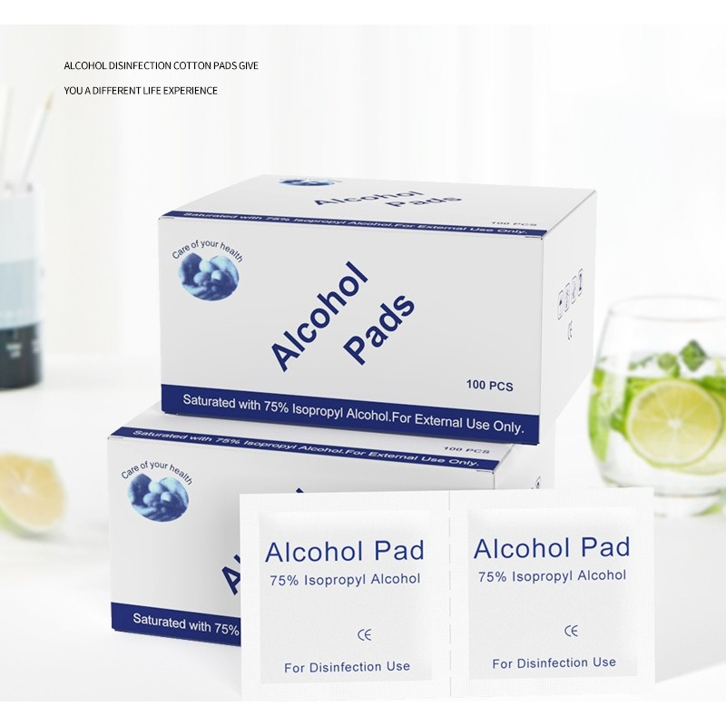 100 Pcs HM 403 Alkohol Pads Kapas Alkohol Isi 100 Pcs Tissue Alkohol - Alcohol Pad Hand Surface Disi