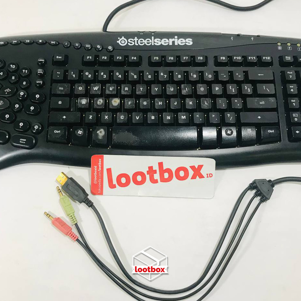 Keyboard Gaming Membran Macro non-Mechanical Steelseries Merc - SECOND