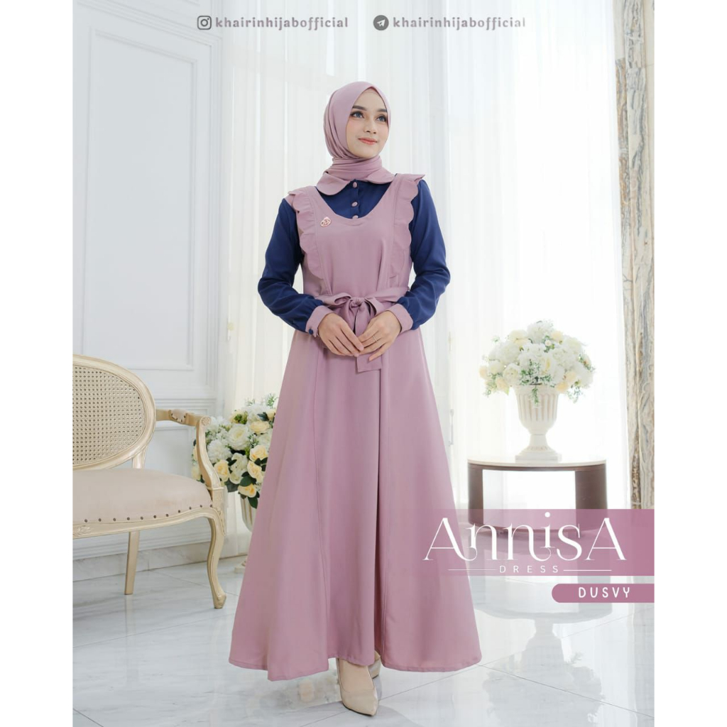 TERBARU  ANNISA DRESS BY KHAIRIN HIJAB