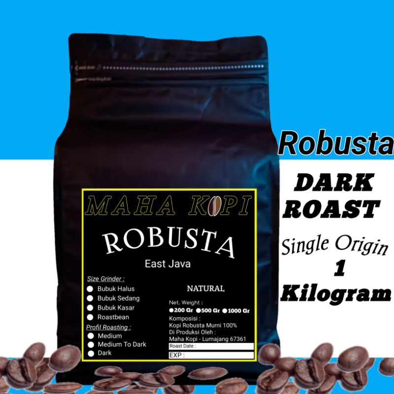 

Biji Kopi Bubuk Robusta 1 Kg Asli Tanpa Campuran