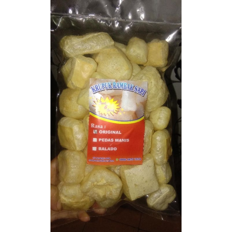 

Krupuk rambak kotak / dadu