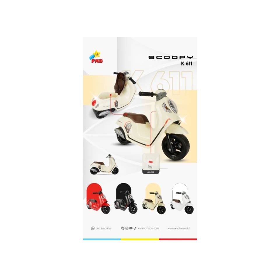 Pmb Tolocar/Motor Dorong Anak Scoopy K611