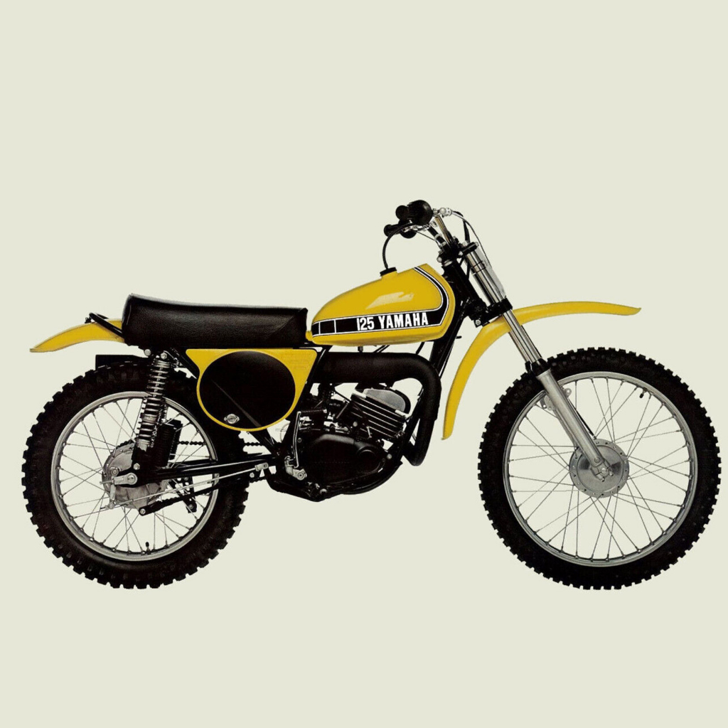 Stiker Decal Yamaha YZ 125 YZ125 1976 Vintage Enduro Hatesix