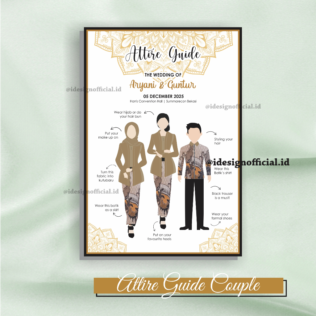 Attire Guide Bridesmaid & Groomsman Couple